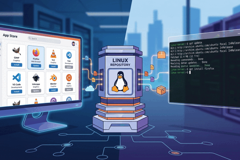 Pengertian Repository Linux dan Cara Install Aplikasi di Terminal